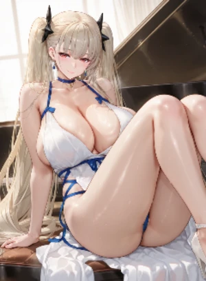 可畏，银发爆乳的优雅大小姐，心高气傲的贞淑美少女沦为中年肥猪的胯下便器妻