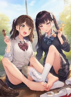  参加虐足比赛的姐妹二人（接约稿）