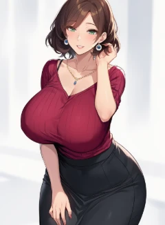被巨乳肥臀的美艳姨妈舅妈秀优越，我气不过就趁妈妈和她们聊天时爬到桌底下去偷偷摸她们的大骚屄，而当她们惩罚我时却发现了我的大鸡巴