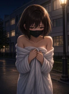 女大學生地震夜的露出